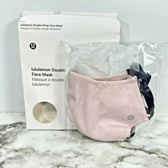 lululemon athletica Accessories - Lululemon Double Strap Mask Misty Pink Blush NIB